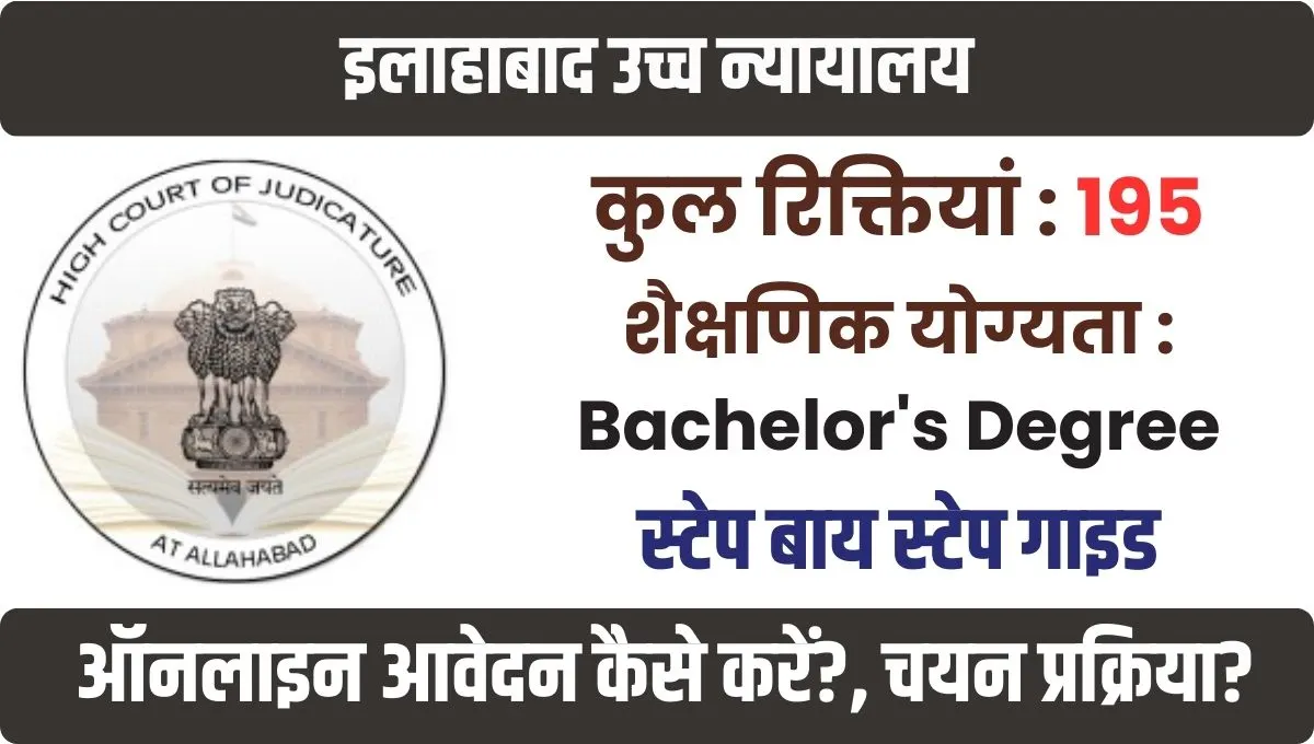 Allahabad HC Private Secretary Gr-I Recruitment 2026