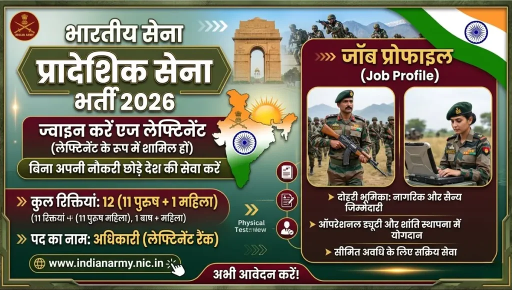 Indian Army Territorial Army Bharti 2026