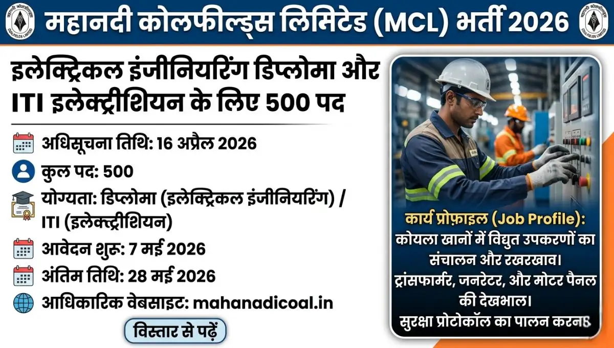 MCL Bharti 2026