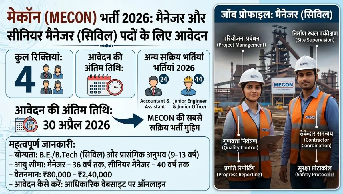 MECON Recruitment 2026