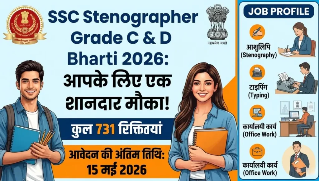 SSC Stenographer Grade C & D Bharti 2026